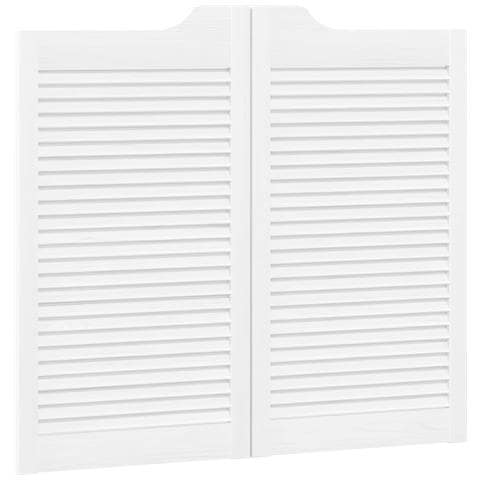 Porte Swing Bianco 90 x 40 cm Legno Massello di Pino - Foto 1