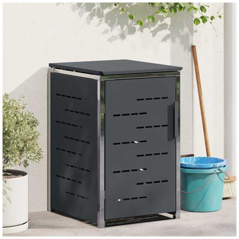 Stoccaggio contenitore a ruote Antracite 77,5 x 69 x 112,5 cm - Foto 2