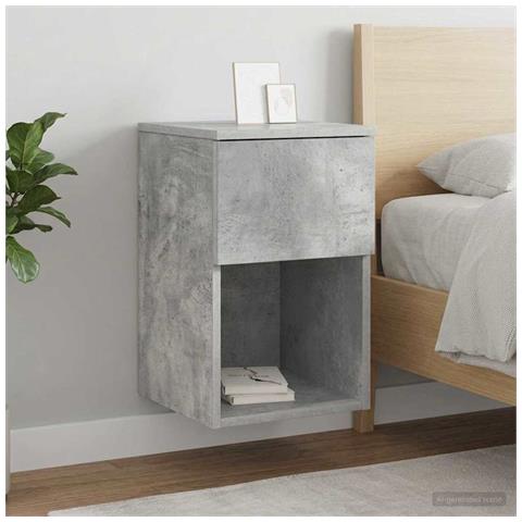 Armadietto per letto 2 pcs Grigio Cemento 29 x 31,5 x 49 cm - Foto 2