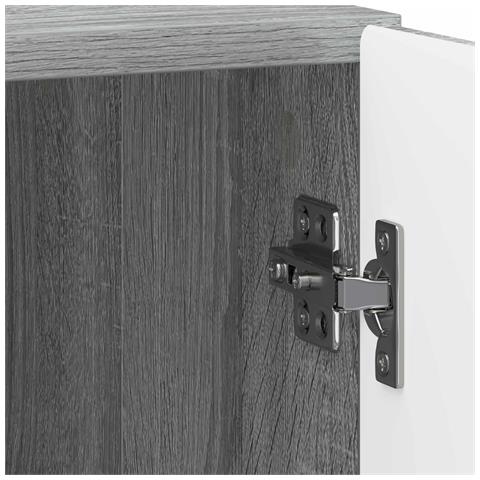 Armadio da Notte 2 pcs Grigio Sonoma 43 x 34,5 x 50 cm - Foto 9