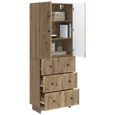 Set di armadi 2 pcs 66 x 34,5 x 90 cm Legno ingegnerizzato - Foto 2