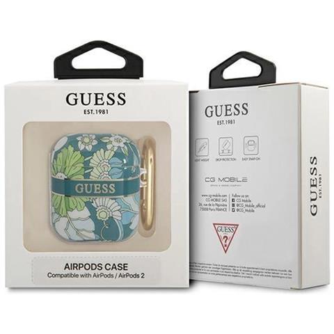 Indovina Gua2hhhfln Airpods Custodia Verde /verde Collezione Di Cinturini Floreali - Foto 3