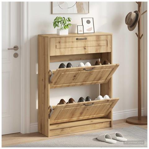 Mobile per scarpe UTRECHT 78 x 24 x 100 cm Legno ingegnerizzato - Foto 2