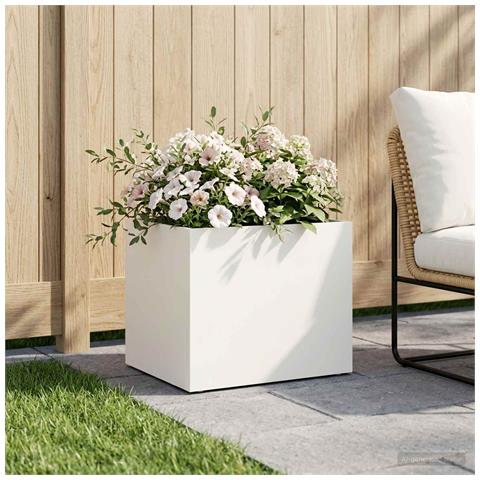 Vaso da giardino Bianco 40 x 30 x 30 cm - Foto 2