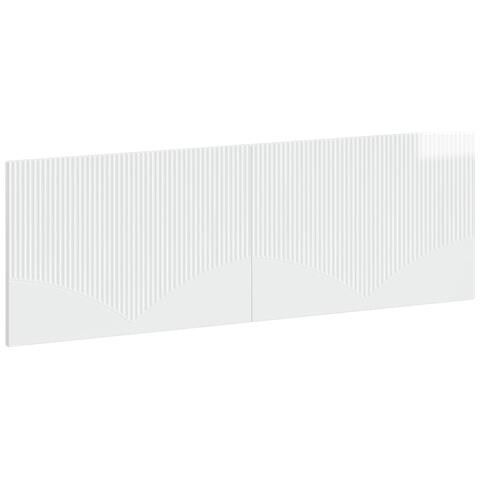 Testiera da Muro HOORN Bianco Lucido Legno ingegnerizzato - Foto 1