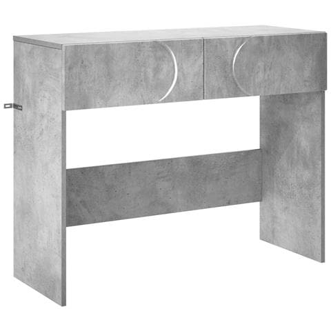 Consolle Grigio Cemento 96,5 x 38 x 75 cm Legno multistrato - Foto 1