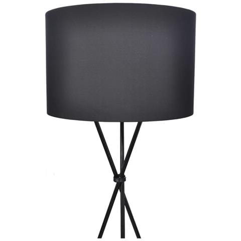 Lampada Da Pavimento Ombra Con Posizione Eretta Nera - Foto 2