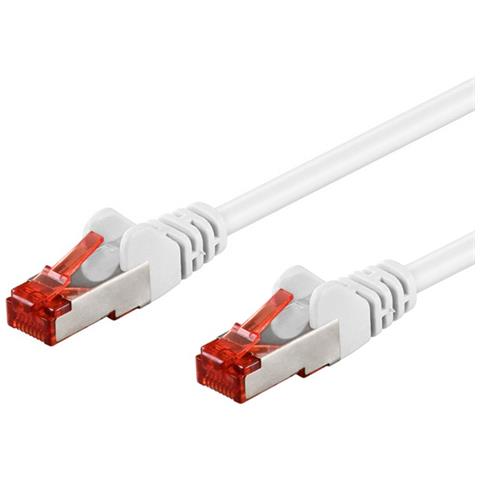 ICOC LS6-100WH - Cavo di rete Patch in rame Cat. 6 Bianco SFTP LSZH 10m - Foto 1