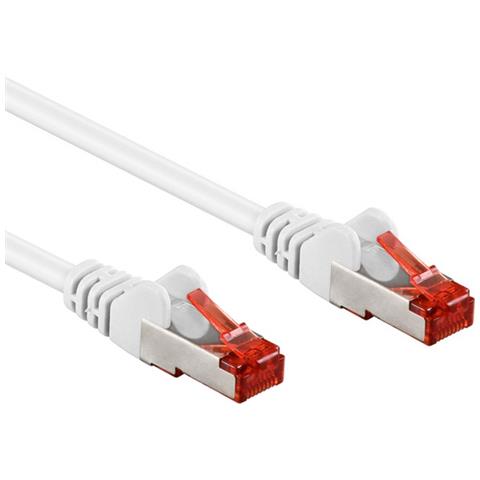 ICOC LS6-100WH - Cavo di rete Patch in rame Cat. 6 Bianco SFTP LSZH 10m - Foto 3