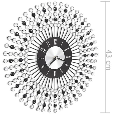 Orologio Da Parete In Metallo 43 Cm Nero - Foto 2