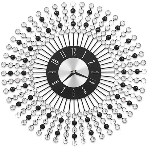 Orologio Da Parete In Metallo 43 Cm Nero - Foto 1