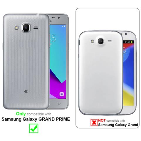 Custodia Compatibile Con Samsung Galaxy Grand Prime In Bruno Pietra - Coperchio Protettivo Con Chiusura Magnetica, Funzione Stand E 2 Finestre Di Visualizzazione - Foto 10