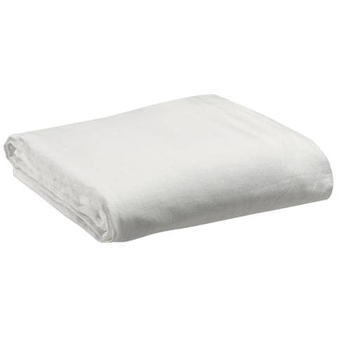 Fodera Per Lenzuolo Zeff In Lino Bianco - 180x200 Cm Con Angoli 30 Cm - Foto 2