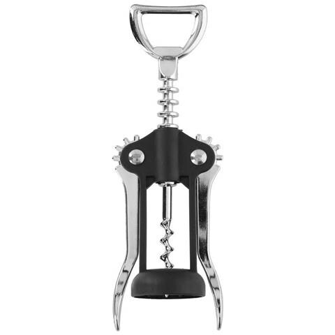 Cavatappi 17cm Per Bottiglie Di Vino In Acciaio Inossidabile, Nero / Argento - Foto 5