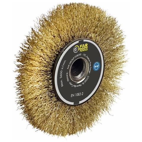 Spazzola Metallica Di Precisione In Ottone Ø120mm / L20mm - Foto 1