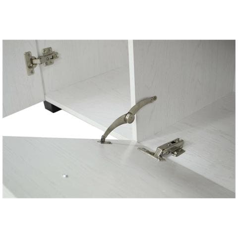 Credenza Benidorm, Buffet Da Soggiorno, Madia Da Salotto, Credenza Moderna A 3 Ante E 2 Cassetti, 120x40h83 Cm, Grigio - Foto 19