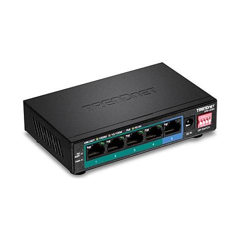 TPE-LG50 Switch di Rete Non Gestito Gigabit Ethernet (10/100/1000) Supporto Power over Ethernet (PoE) Nero - Foto 1