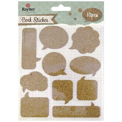 10 Adesivi Di Sughero - Bolle - Foto 1