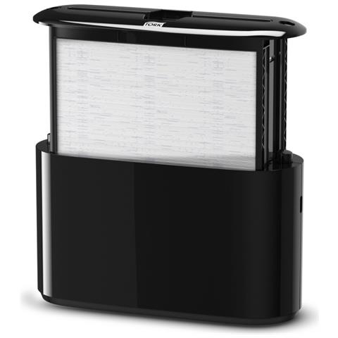 552208 Dispenser Di Asciugamani Di Carta Distributore Di Asciugamani Di Carta In Fogli Nero - Foto 2