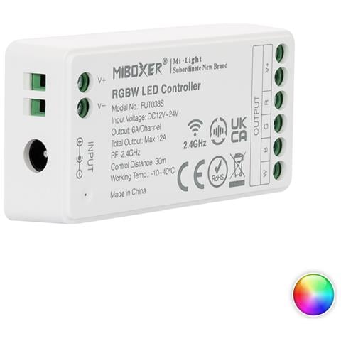 Controller Regolatore Led Rgbw 12/24v Dc Fut038s 74.5x36x17 Mm Pc - Foto 1