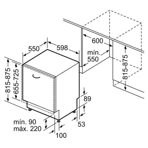 Lavastoviglie da Incasso SN61HX08VE a Scomparsa Totale Capacità 13 Coperti Classe E - Foto 10