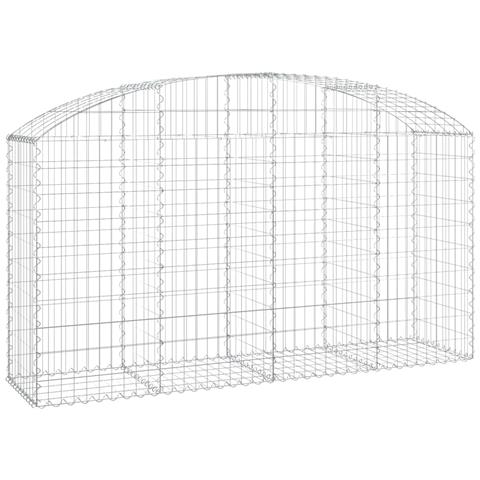 Cesto Gabbione Ad Arco 200x50x100/120 Cm Ferro Zincato - Foto 1