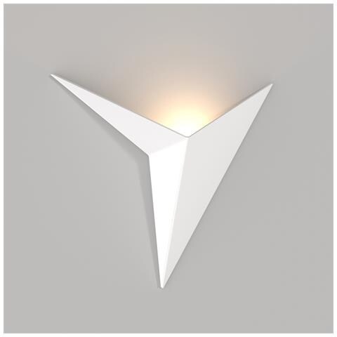 Applique Da Parete Moderno Trame Metallo Bianco Luce Led Integrato 3w - Foto 1