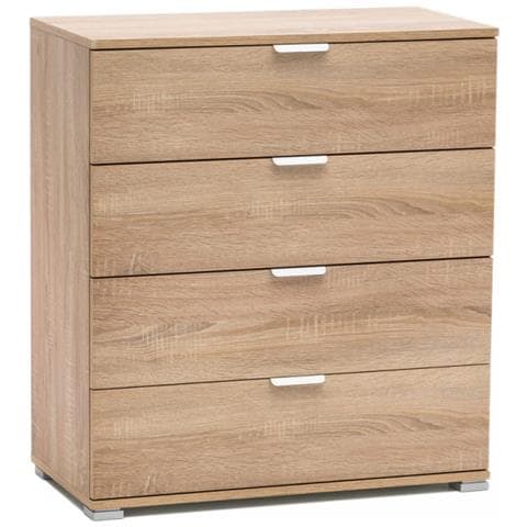 Mobiletto 4 Cassetti Naturale - Foto 1