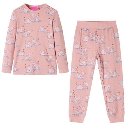 Pigiama Da Bambina A Maniche Lunghe Rosa Chiaro 92 - Foto 1