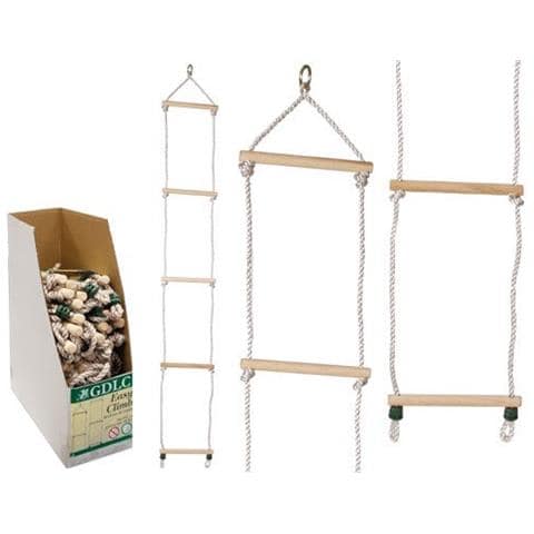 Scaletta In Corda E Legno Per Bambini Con Moschettone Max 50 Kg - Foto 4