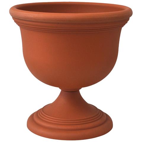 Vaso A Calice In Plastica Color Terracotta 40 Cm - Foto 1