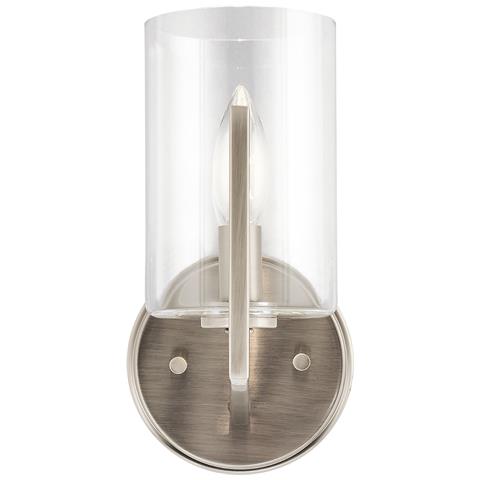 Applique Contemporanea Nye Acciaio Peltro Classico 1 Luce E14 - Foto 5