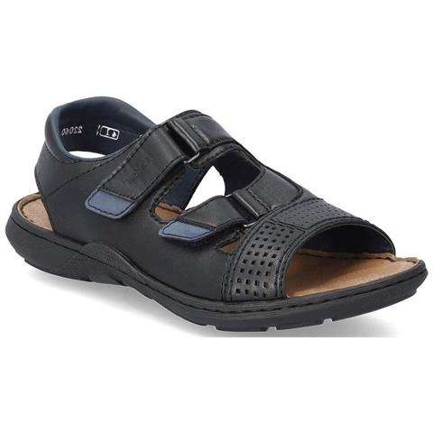 Casual Open Sandali Pelle Scarpe Uomo Nero Eu 42, 22060-00 - Foto 1