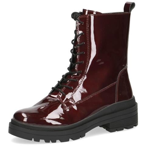 Booties Low Heels Bordeaux Stivaletti Pelle Scarpe Donna Rosso Eu 37, 25208-25 541 - Foto 1