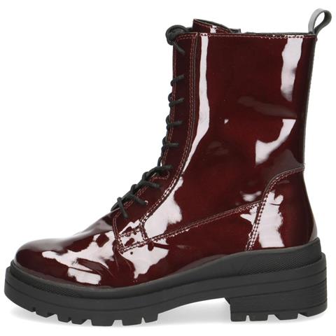 Booties Low Heels Bordeaux Stivaletti Pelle Scarpe Donna Rosso Eu 37, 25208-25 541 - Foto 2