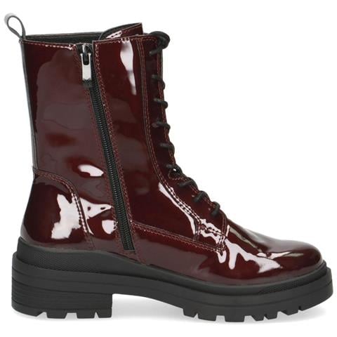 Booties Low Heels Bordeaux Stivaletti Pelle Scarpe Donna Rosso Eu 37, 25208-25 541 - Foto 3
