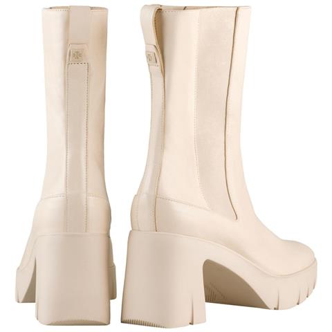 Discovery Booties Stivaletti Pelle Scarpe Donna Beige Eu 36, 4-105500 1600 - Foto 3