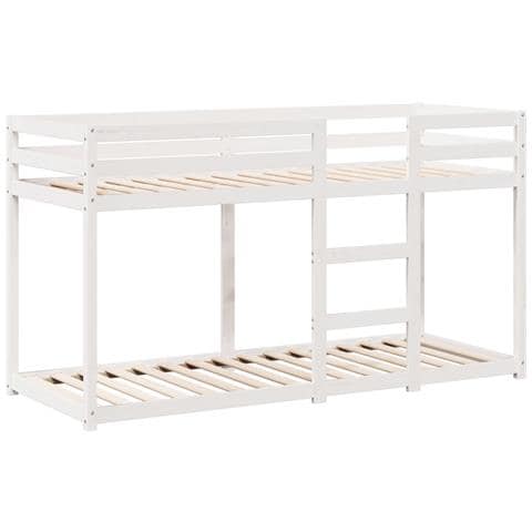 Letto a Castello con Tetto Bianco 90x200 cm in Legno di Pino - Foto 10