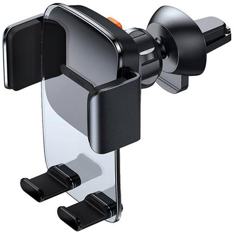 Supporto Per Telefono Rotante A 360° Per Griglia Di Ventilazione Di Facile Controllo, Nero Transparente - Foto 1