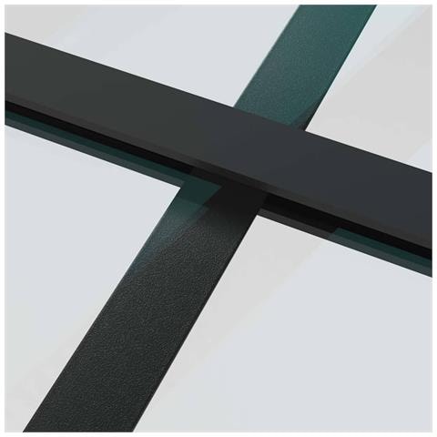 Porta Scorrevole con Ferramenta Nera 76x205 cm in Vetro ESG - Foto 2
