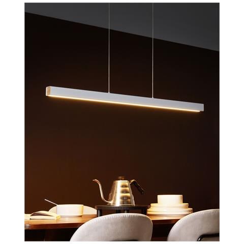 Lampadario A Led Arenas Con Telecomando Bianco - Foto 1