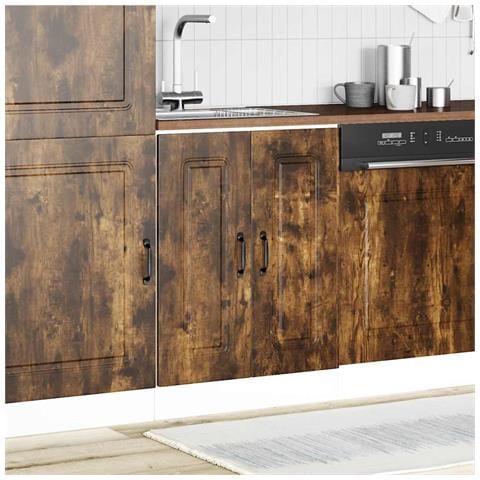 Mobile Base Lavello Kalmar Rovere Fumo 60x46x81,5 Cm Truciolato - Foto 3