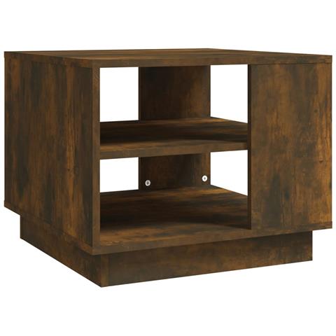 Lusso Casadino - Tavolino Da Salotto Rovere Fumo 55x55x43 Cm In Truciolato - Foto 1