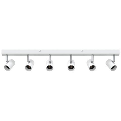 Farettone da soffitto 6 vie regolabili bianco E27 - Foto 1