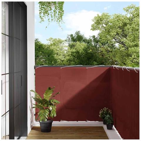 Paravento Balcone Terracotta 120x1000 cm 100% Poliestere Oxford - Foto 2