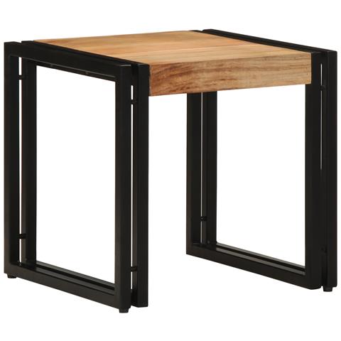 Tavolino da caffè 40x50x38 cm in legno massello di acacia - Foto 1