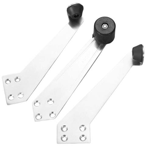 Limitatore A 90 Gradi Per Porta D'ingresso E Porta Blindata In Acciaio Inossidabile 304, Finitura Satinata Argento, Compatibile Con Apertura A Destra - Foto 1