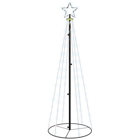 Lusso Casadino -  Albero Di Natale A Cono Bianco Caldo 108 Led 70x180 Cm - Foto 1