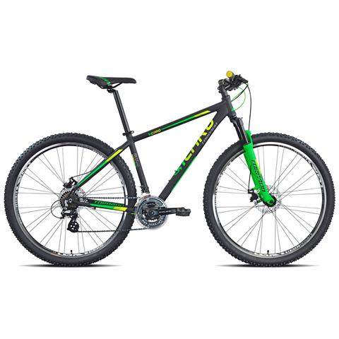 Bici Mountain Bike Misura 29 Mtb In Alluminio Uomo Bicicletta Icaro 730 Shimano Altus 21v Freno A Disco Meccanico - 40 Black/green - Foto 1