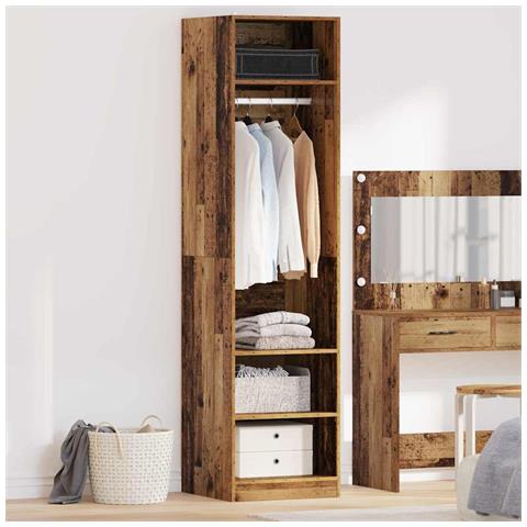 Guardaroba con lo scaffale Legno vecchio Legno multistrato - Foto 2